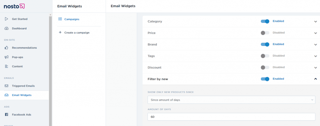 NL6W50 Nosto email widget personalized