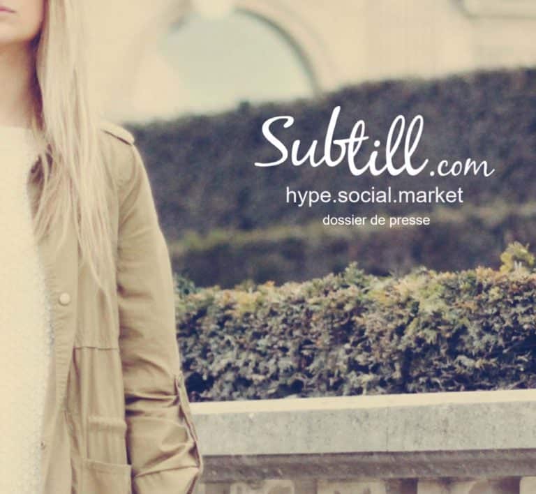 Subtill fashion marketplace press kit